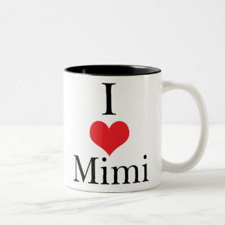 Tasse 2 Couleurs J'aime (coeur) Mimi