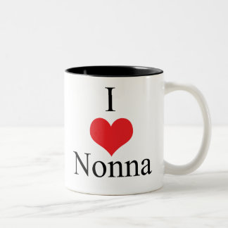 Tasse 2 Couleurs J'aime (coeur) Nonna