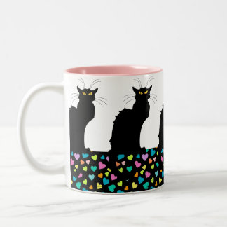 Tasse 2 Couleurs J'aime des chats