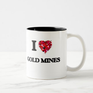 Tasse 2 Couleurs J'aime des mines d'or