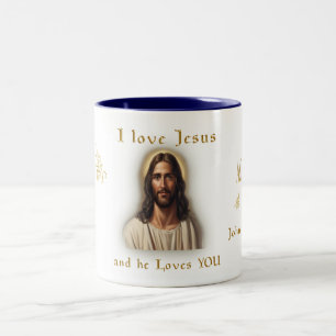 Tasse 2 Couleurs J'aime Jésus