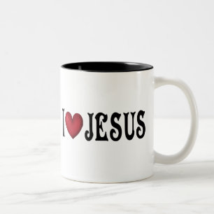 Tasse 2 Couleurs J'aime Jésus