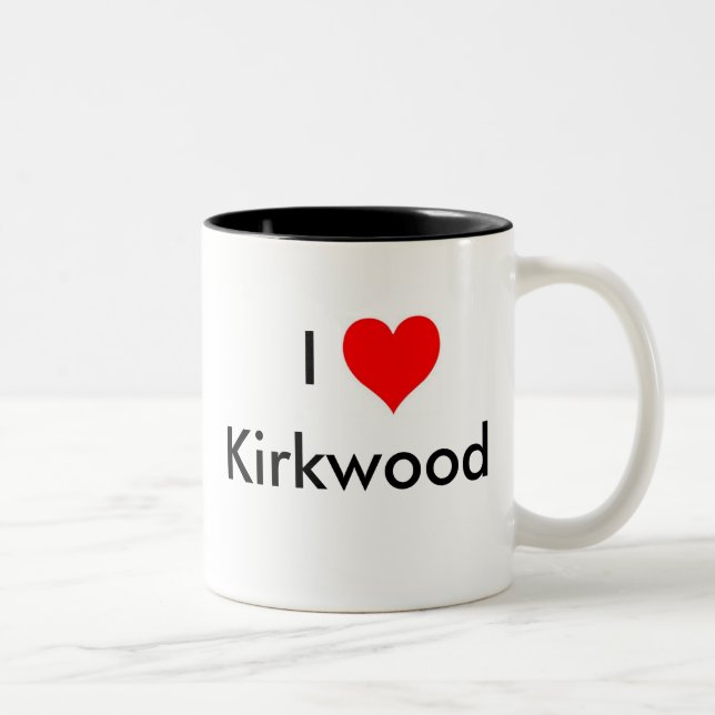 Tasse 2 Couleurs J'aime Kirkwood (Droit)