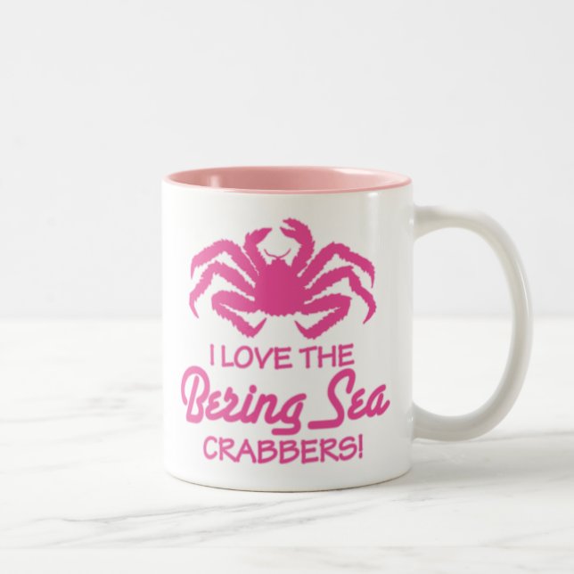 TASSE 2 COULEURS J'AIME LA MER DE BÉRING CRABBERS ! (Droit)