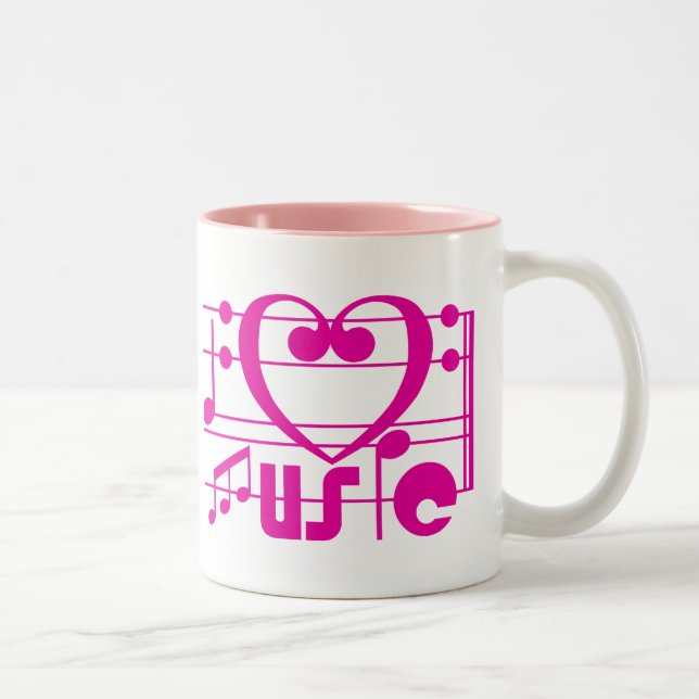 TASSE 2 COULEURS J'AIME LA MUSIQUE (Droit)