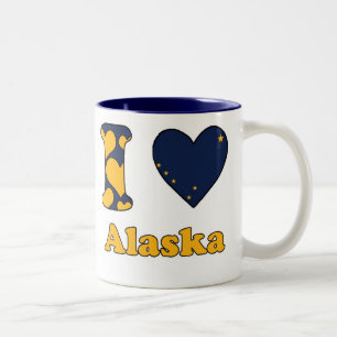 Tasse 2 Couleurs J'aime l'Alaska