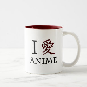 Tasse 2 Couleurs J'aime l'Anime