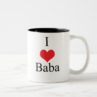 Tasse 2 Couleurs J'aime le baba (de coeur)