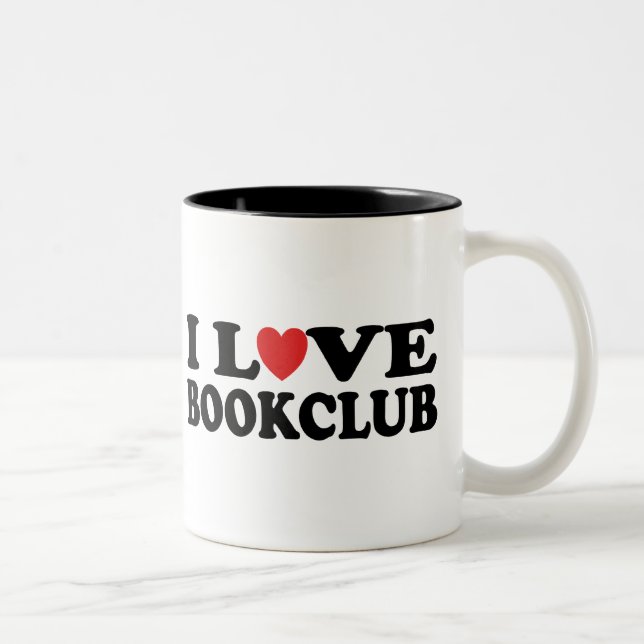 Tasse 2 Couleurs J'aime le Bookclub (Droit)