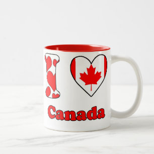 Tasse 2 Couleurs J'aime le Canada