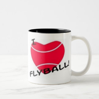 Tasse 2 Couleurs J'aime le flyball