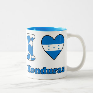 Tasse 2 Couleurs J'aime le Honduras