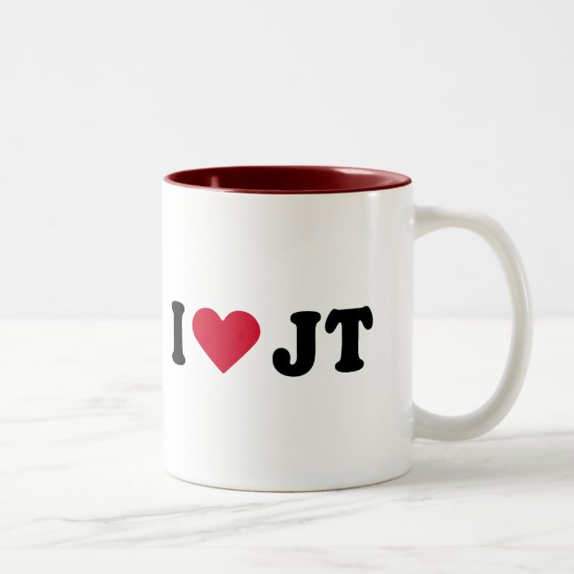 TASSE 2 COULEURS J'AIME LE JT (Droit)