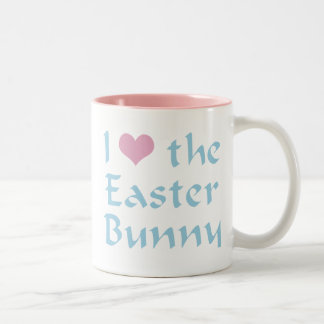 Tasse 2 Couleurs J'aime le lapin de Pâques