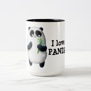 Tasse 2 Couleurs J'aime le panda