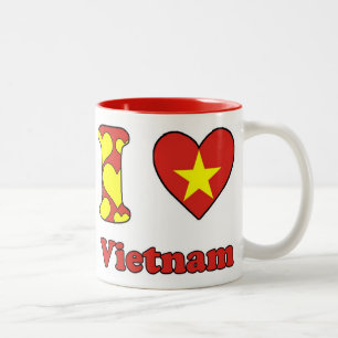 Tasse 2 Couleurs J'aime le Vietnam
