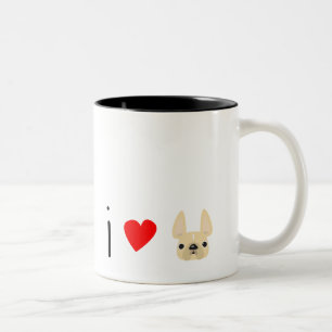 Tasse 2 Couleurs J'aime les Français / La Crème
