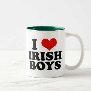 Tasse 2 Couleurs j'aime les garçons irlandais