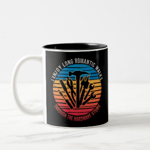 Tasse 2 Couleurs J'aime les longues promenades romantiques à traver