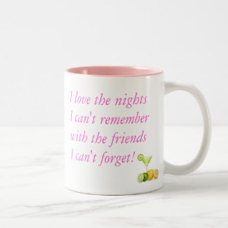 Tasse 2 Couleurs J'aime les nuits où je ne peux pas me rappeler (le