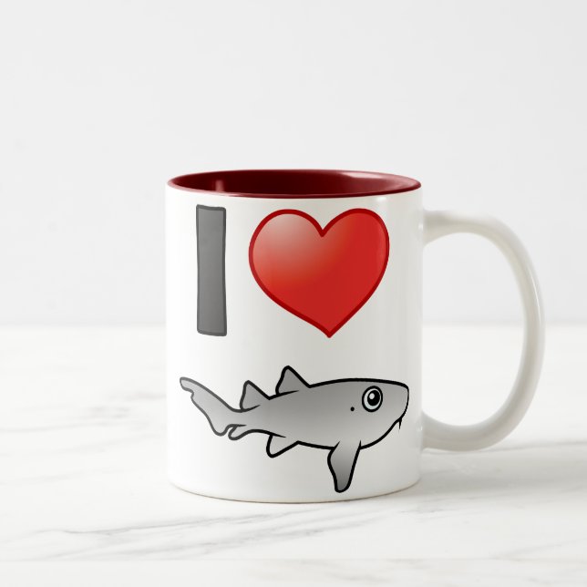 Tasse 2 Couleurs J'aime les requins infirmières (Droit)