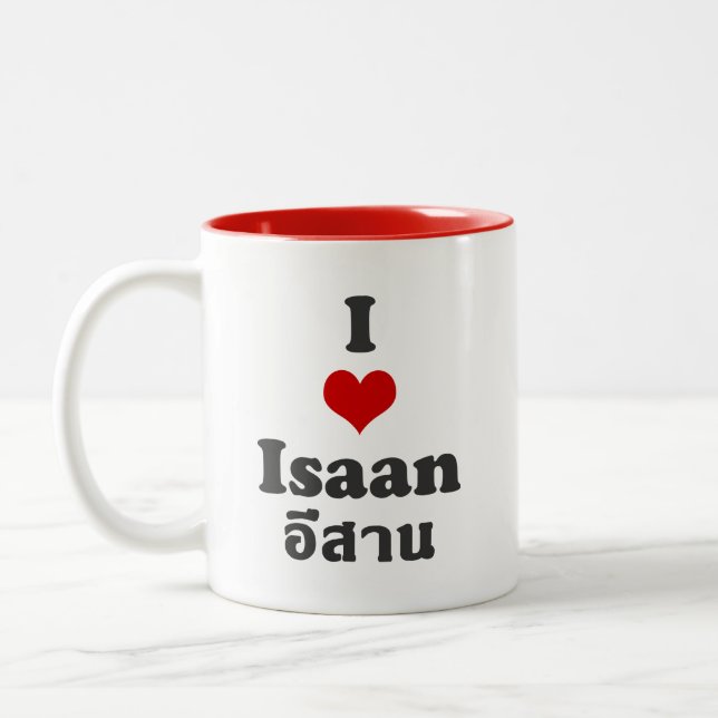 Tasse 2 Couleurs J'aime l'Is (Gauche)