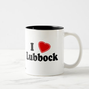Tasse 2 Couleurs J'aime Lubbock