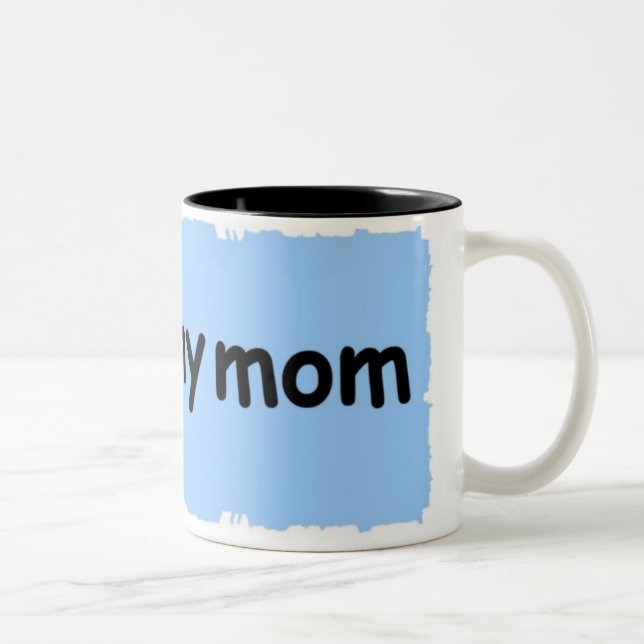 Tasse 2 Couleurs j'aime ma maman (Droit)