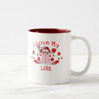 J'aime ma poupée et coeurs de chiffon de Lola