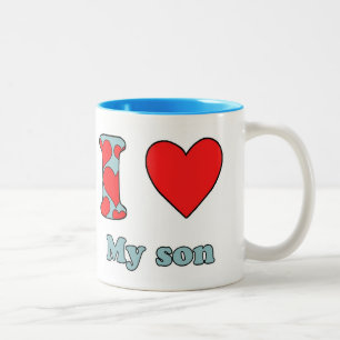 Tasse 2 Couleurs J'aime mon fils