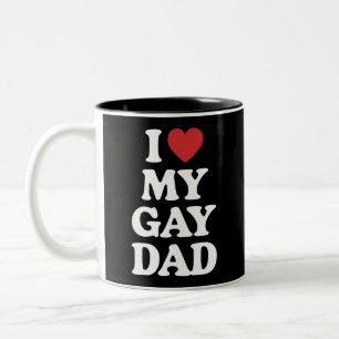 Tasse 2 Couleurs J'Aime Mon Gay Papa J'Aime Mon Gay Papa