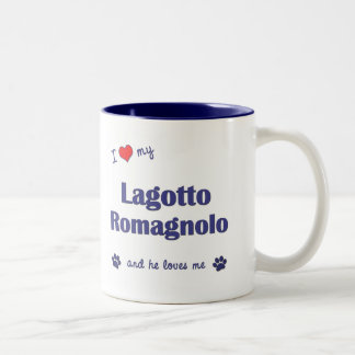 Tasse 2 Couleurs J'aime mon Lagotto Romagnolo (le chien masculin)