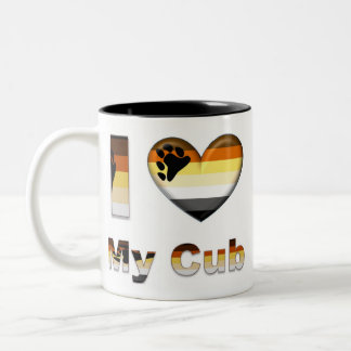 Tasse 2 Couleurs J'aime mon ours/CUB