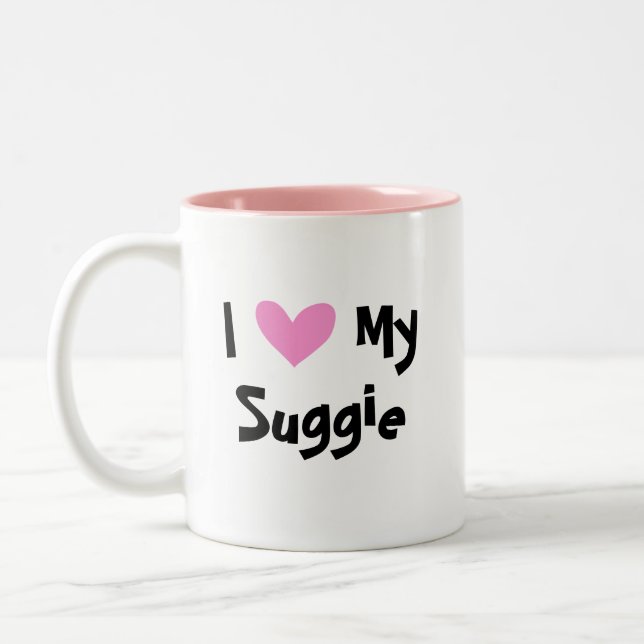 Tasse 2 Couleurs J'aime mon Phalanger nain sucre (Gauche)