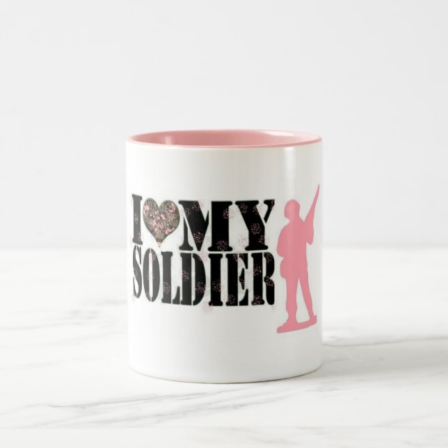 Tasse 2 Couleurs J'aime mon soldat (Centre)