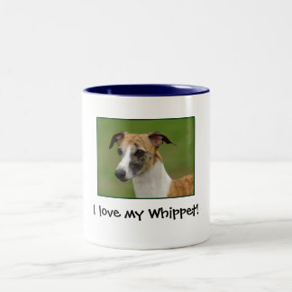 Tasse 2 Couleurs J'aime mon whippet !