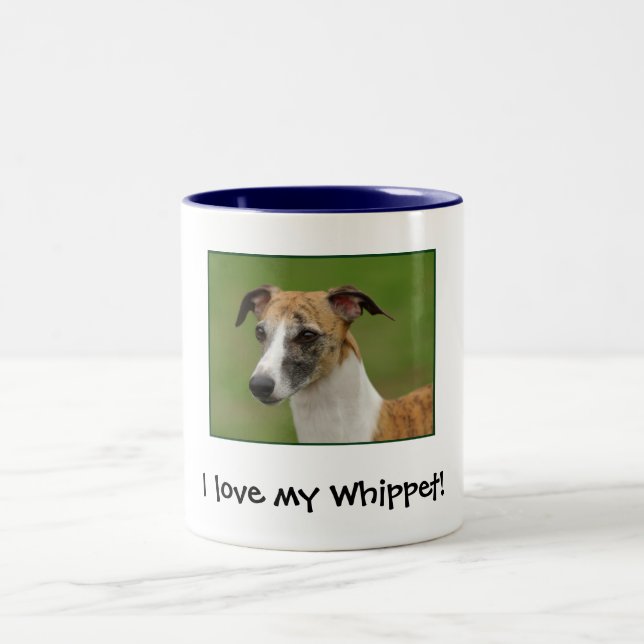 Tasse 2 Couleurs J'aime mon whippet ! (Centre)