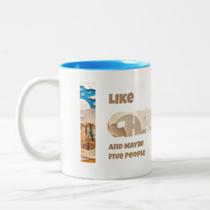 Tasse 2 Couleurs J'aime Noël et Peut-être