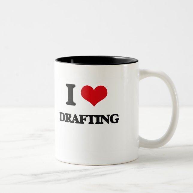 Tasse 2 Couleurs J'aime rédiger (Droit)