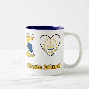 Tasse 2 Couleurs J'aime Rhode Island
