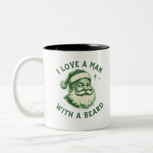 Tasse 2 Couleurs J'Aime Un Homme Avec Une Barbe Art numérique Desig