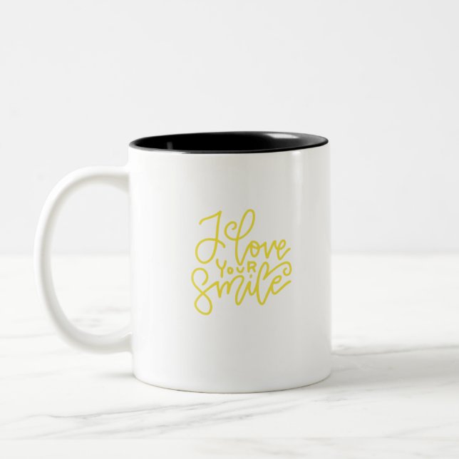 Tasse 2 Couleurs J'Aime Votre Sourire (Gauche)
