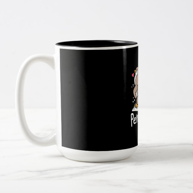 Tasse 2 Couleurs J'Aime Vraiment Les Pingouins Ok (Gauche)