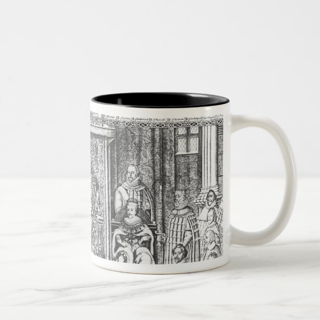 Tasse 2 Couleurs James I de l'Angleterre à la cour (Droit)