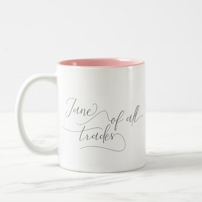 Tasse 2 Couleurs Jane de tous les métiers Femmes Puissance féminine (Gauche)