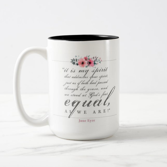 Tasse 2 Couleurs Jane Eyre - Comme Nous Sommes - Blanc (Gauche)