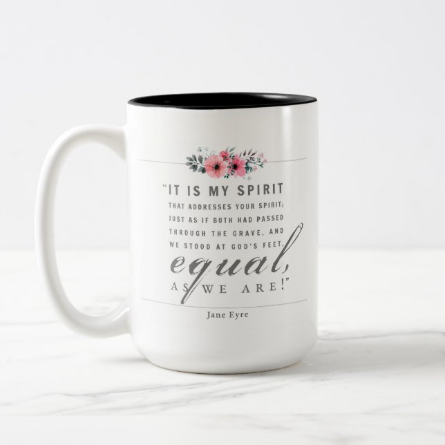 Tasse 2 Couleurs Jane Eyre - Comme Nous Sommes - Blanc (Gauche)