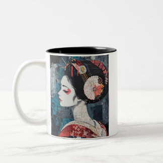 Tasse 2 Couleurs Japanese painting style GEISYA MAG02