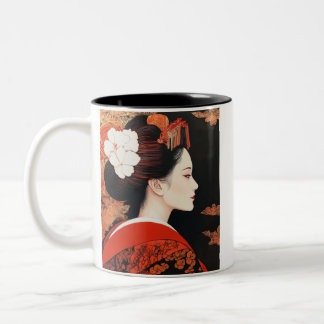 Tasse 2 Couleurs Japanese painting style GEISYA MAG04