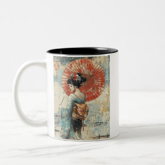 Tasse 2 Couleurs Japanese painting style GEISYA MAG09